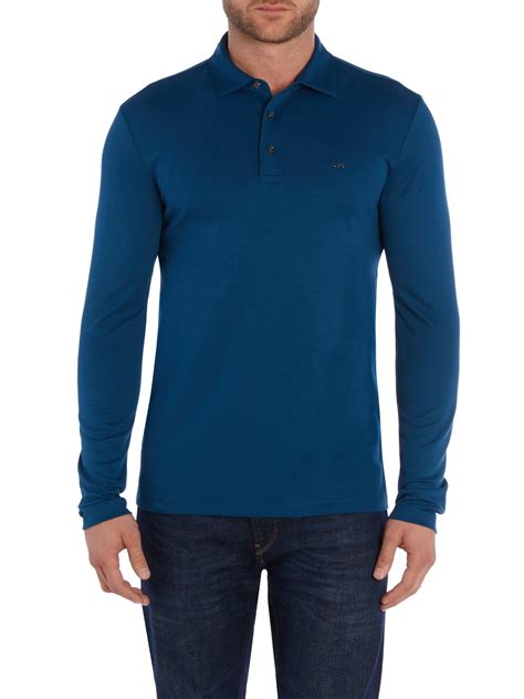 slim fit polos herren langarm michael kors